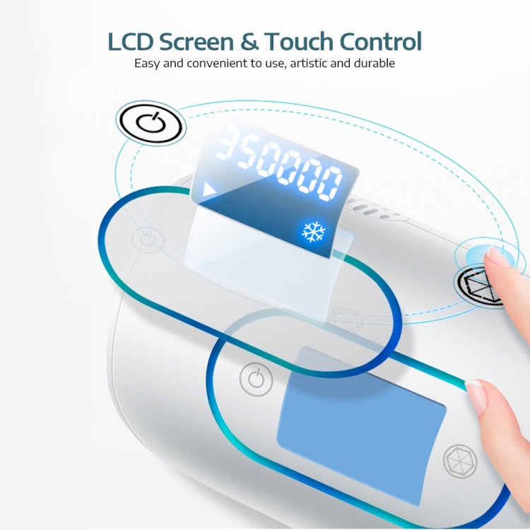 K_SKIN KD506A เครื่องกำจัดขนในครัวเรือน Freezing Photon เครื่องมือกำจัดขน 5 ระดับความเข้มของแสงสำหรับแก้มรักแร้ขากลับ