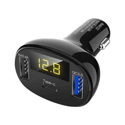 C02 รถอะแดปเตอร์ในรถชาร์จโทรศัพท์ Type-C Fast Charger QC3.0 พอร์ต USB คู่ DC5V 2.4A 12V 24V ไฟแช็กแหล่งจ่ายไฟ, C02