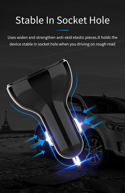 C02 รถอะแดปเตอร์ในรถชาร์จโทรศัพท์ Type-C Fast Charger QC3.0 พอร์ต USB คู่ DC5V 2.4A 12V 24V ไฟแช็กแหล่งจ่ายไฟ, C02