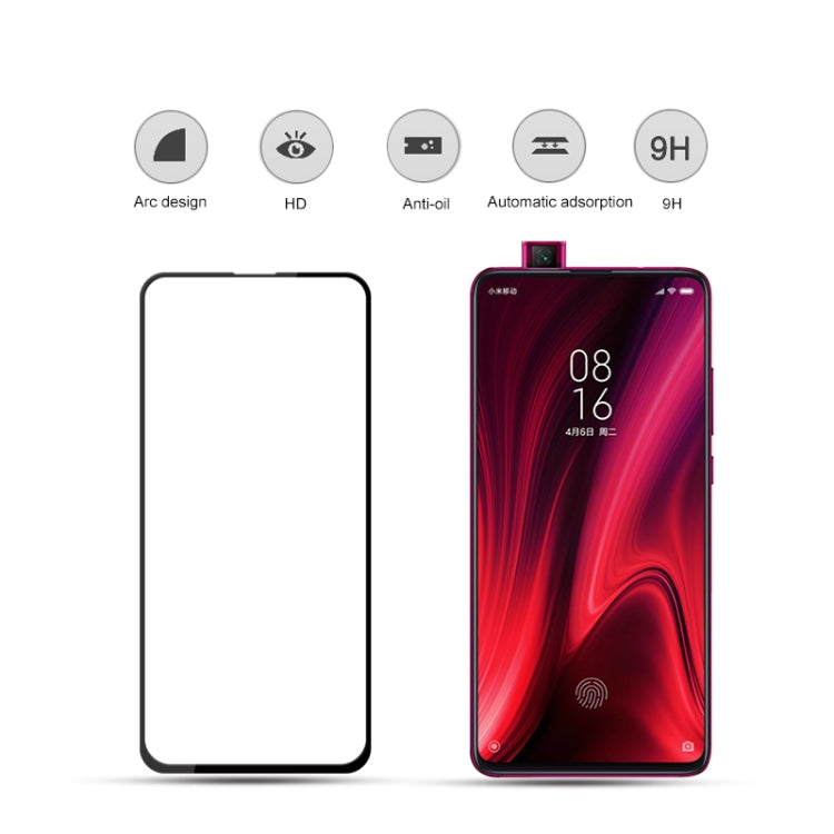 mocolo 0.33mm 9H 3D Full กาวโค้งแบบเต็มหน้าจอฟิล์มกระจกนิรภัยสำหรับ Xiaomi Mi 9T, For Xiaomi Mi 9T