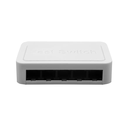 สวิตช์อีเทอร์เน็ตความเร็วสูง 5 พอร์ต 10/100Mbps, 5 Ports White