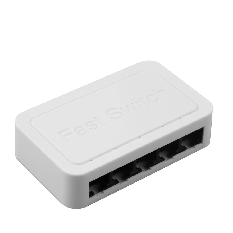 สวิตช์อีเทอร์เน็ตความเร็วสูง 5 พอร์ต 10/100Mbps, 5 Ports White