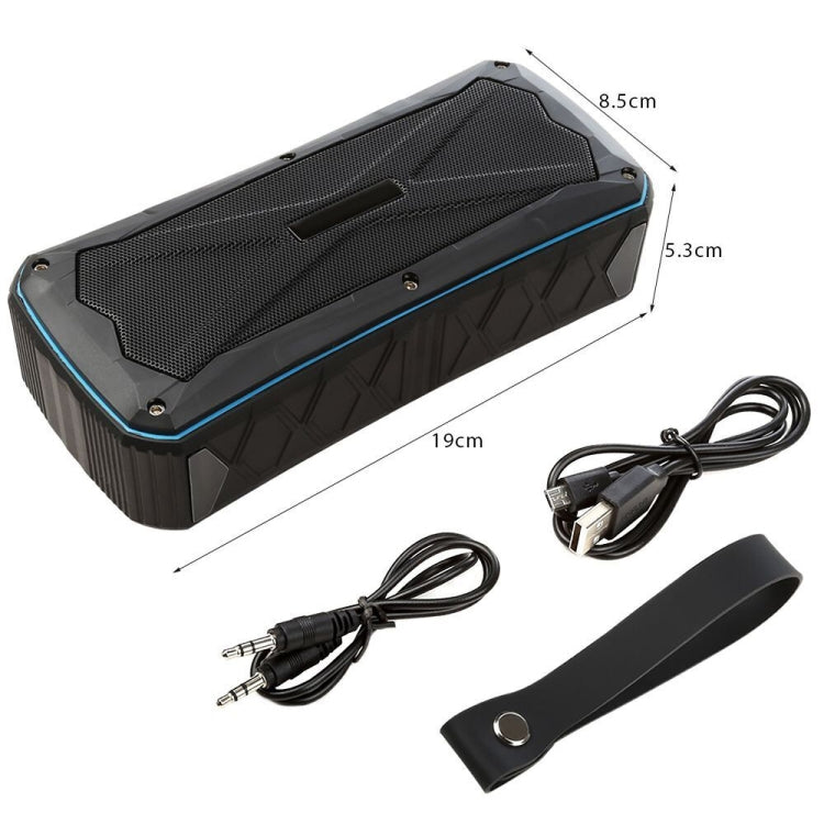 ลำโพงบลูทูธแบบพกพาลำโพงไร้สายสเตอริโอซูเปอร์เบสรองรับ IP66 กันน้ำชาร์จฉุกเฉินแฮนด์ฟรี TF