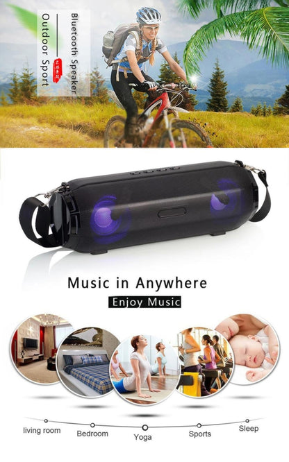 LZ33 LED แบบพกพาลำโพงไร้สายบลูทูธสเตอริโอลำโพงเพลงสำหรับคอมพิวเตอร์ TF FM