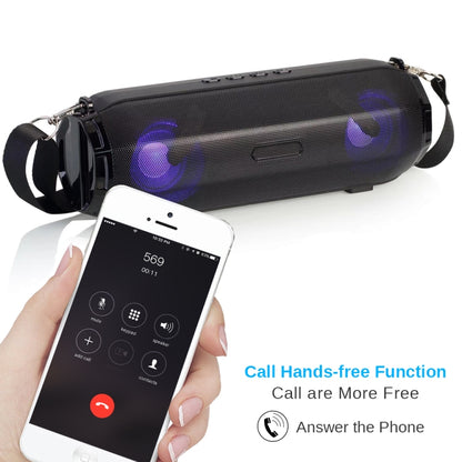 LZ33 LED แบบพกพาลำโพงไร้สายบลูทูธสเตอริโอลำโพงเพลงสำหรับคอมพิวเตอร์ TF FM