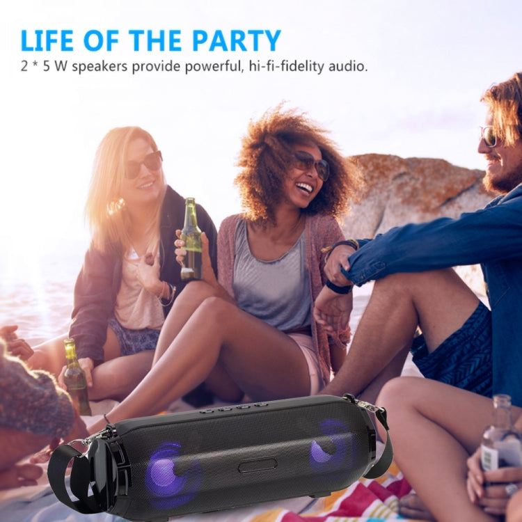 LZ33 LED แบบพกพาลำโพงไร้สายบลูทูธสเตอริโอลำโพงเพลงสำหรับคอมพิวเตอร์ TF FM