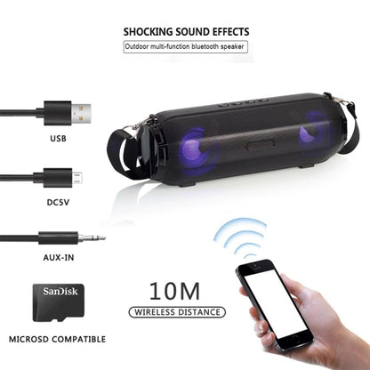 LZ33 LED แบบพกพาลำโพงไร้สายบลูทูธสเตอริโอลำโพงเพลงสำหรับคอมพิวเตอร์ TF FM