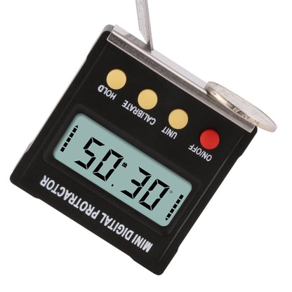 RZ2010 360 องศามินิเครื่องวัดมุมดิจิตอล Inclinometer ระดับอิเล็กทรอนิกส์กล่องฐานแม่เหล็กวัดเครื่องมือ