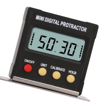 RZ2010 360 องศามินิเครื่องวัดมุมดิจิตอล Inclinometer ระดับอิเล็กทรอนิกส์กล่องฐานแม่เหล็กวัดเครื่องมือ