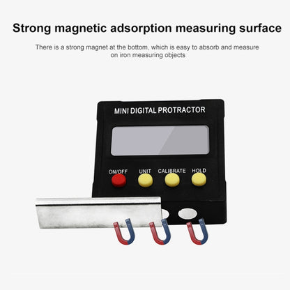RZ2010 360 องศามินิเครื่องวัดมุมดิจิตอล Inclinometer ระดับอิเล็กทรอนิกส์กล่องฐานแม่เหล็กวัดเครื่องมือ