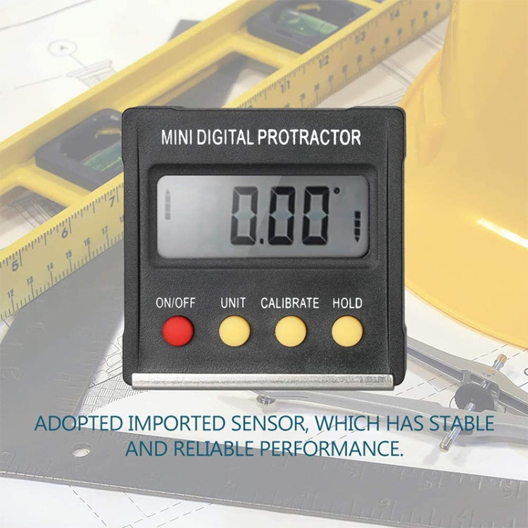 RZ2010 360 องศามินิเครื่องวัดมุมดิจิตอล Inclinometer ระดับอิเล็กทรอนิกส์กล่องฐานแม่เหล็กวัดเครื่องมือ