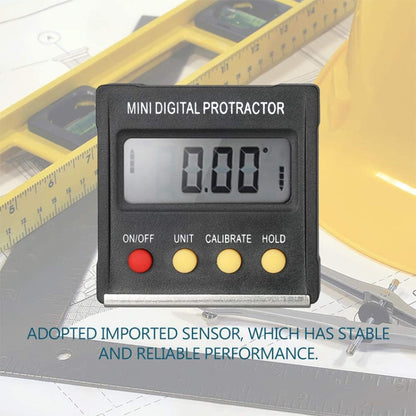 RZ2010 360 องศามินิเครื่องวัดมุมดิจิตอล Inclinometer ระดับอิเล็กทรอนิกส์กล่องฐานแม่เหล็กวัดเครื่องมือ
