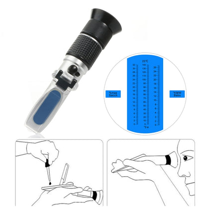 RZ136 Refractometer ผลไม้ไวน์เมตรน้ำตาลแบบพกพา Auto Brix 0 ~ 32% แอลกอฮอล์ 0 ~ 26% น้ำผลไม้ไวน์น้ำตาลเมตร Refractometer