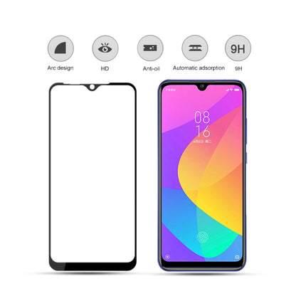 mocolo 0.33mm 9H 2.5D เต็มกาวฟิล์มกระจกนิรภัยสำหรับ Xiaomi Mi CC9e, For Xiaomi Mi CC9e(1pc)