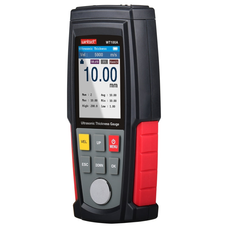 WT100A Digital Ultrasonic เครื่องวัดความหนา USB ชาร์จดิจิตอลความหนาโลหะเครื่องทดสอบความแม่นยำสูง, WT100A