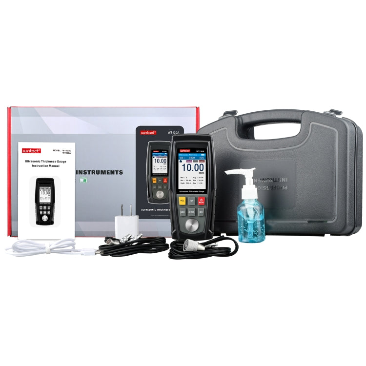WT130A Digital Ultrasonic เครื่องวัดความหนา USB ชาร์จดิจิตอลความหนาโลหะเครื่องทดสอบความแม่นยำสูง, WT130A