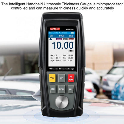 WT130A Digital Ultrasonic เครื่องวัดความหนา USB ชาร์จดิจิตอลความหนาโลหะเครื่องทดสอบความแม่นยำสูง, WT130A