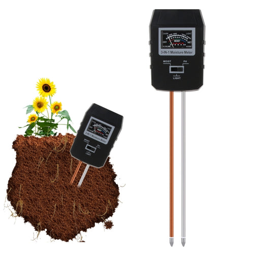 RZ97 Mini ดิน PH ความชื้นวัดความชื้น PH Meter ความชื้นในดิน Monitor เครื่องวัดความชื้นพืชสวน Farming Moisture Tester, RZ97