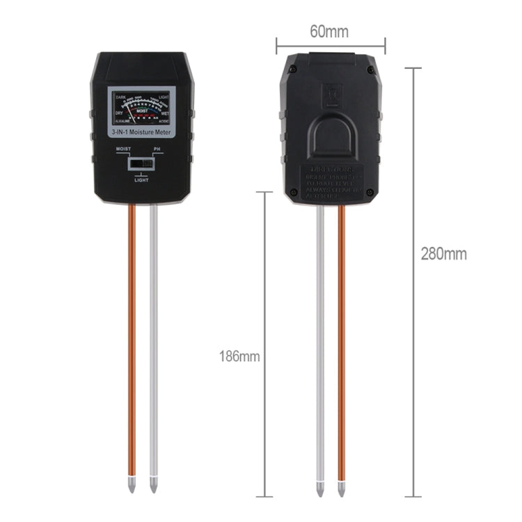 RZ97 Mini ดิน PH ความชื้นวัดความชื้น PH Meter ความชื้นในดิน Monitor เครื่องวัดความชื้นพืชสวน Farming Moisture Tester, RZ97