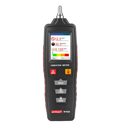 WINTACT WT63B เครื่องวิเคราะห์การสั่นสะเทือนแบบมือถือ เครื่องวัดการสั่นสะเทือนแบบดิจิตอล