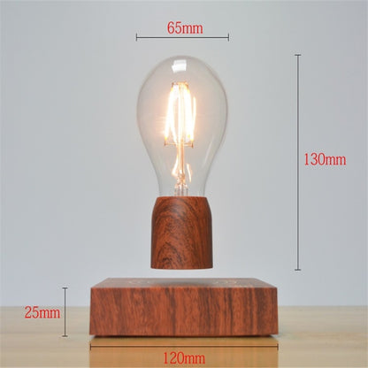 หลอดไฟลอยแม่เหล็กย้อนยุคพื้นผิวสีไม้ LED โคมไฟตกแต่งบ้าน
