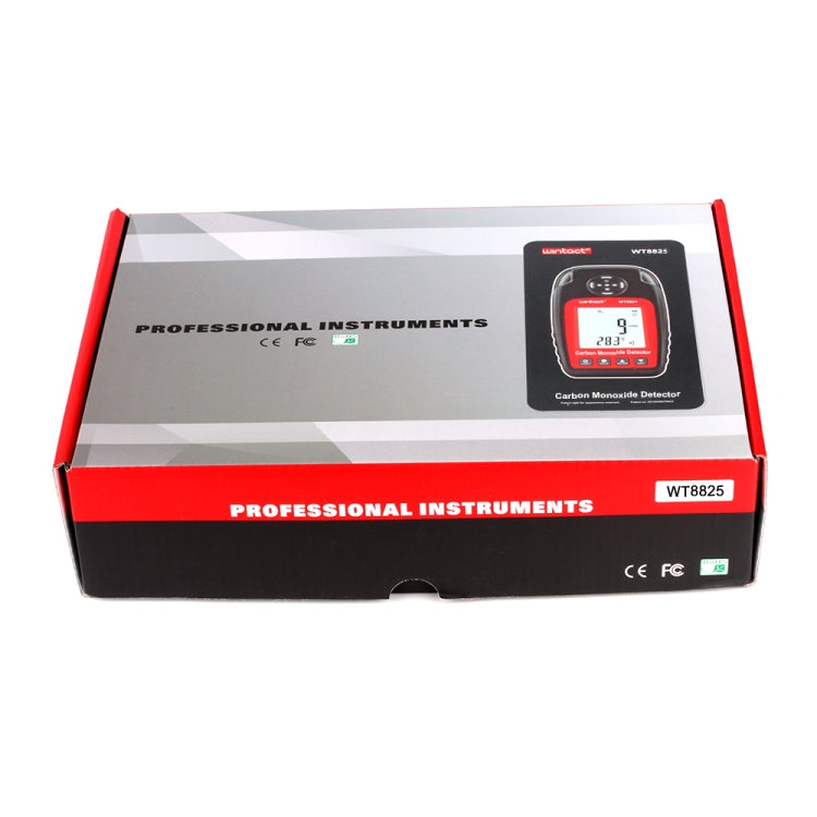 WINTACT WT8825 เครื่องตรวจจับคาร์บอนมอนอกไซด์อิสระ CO Gas Sensor คำเตือนความไวสูง Poisoning Alarm Detector, WT8825
