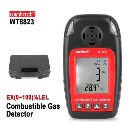WT8823 เครื่องตรวจจับสัญญาณเตือนแก๊สรั่วแก๊สรั่วไวไฟธรรมชาติดิจิตอลจอแสดงผล LCD เครื่องตรวจจับแก๊สรั่ว Monitor เครื่องวิเคราะห์ก๊าซ, WT8823