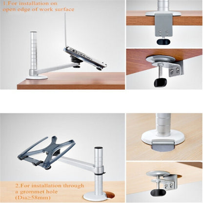 OA-1S ใช้คู่แล็ปท็อป/แท็บเล็ตความสูงปรับ Rotatable Holder