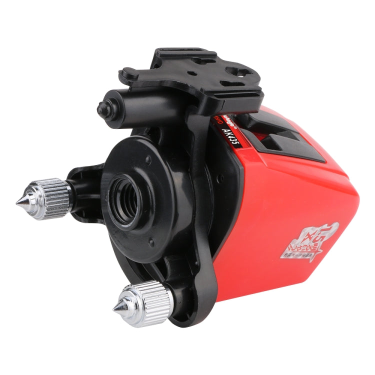 AK435 ระดับเลเซอร์ 3D Self Leveling 2 เส้นเลเซอร์แนวนอนแนวตั้งเลเซอร์ระดับ 360 ขาตั้งกล้องมินิเลเซอร์ระดับ