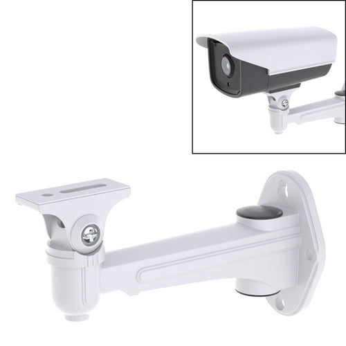 กล้องวงจรปิด Wall Mount Stand อลูมิเนียมโลหะเงินวงเล็บในร่มกลางแจ้งสำหรับ Bullet กล้อง IP กล้องอุปกรณ์เสริม