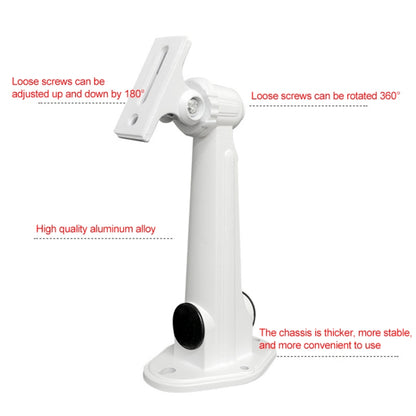 กล้องวงจรปิด Wall Mount Stand อลูมิเนียมโลหะเงินวงเล็บในร่มกลางแจ้งสำหรับ Bullet กล้อง IP กล้องอุปกรณ์เสริม
