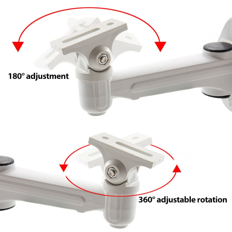 กล้องวงจรปิด Wall Mount Stand อลูมิเนียมโลหะเงินวงเล็บในร่มกลางแจ้งสำหรับ Bullet กล้อง IP กล้องอุปกรณ์เสริม