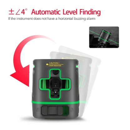 SNDWAY SW-331G ระดับเลเซอร์ 2 เส้น 360 องศาแบตเตอรี่สีเขียว Beam Self Leveling ระดับเลเซอร์ 3D โรตารี่แนวตั้งแนวนอน