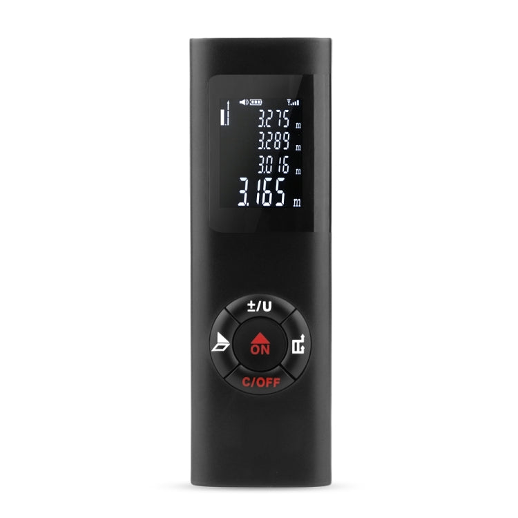 JQ-40 เครื่องวัดระยะเลเซอร์ขนาดเล็ก 40 ม. เครื่องวัดระยะเลเซอร์แบบใช้มือถือแบบดิจิตอลแบบชาร์จไฟได้เครื่องค้นหาระยะเลเซอร์แบบพกพาสร้างการวัด, 40m