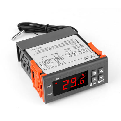 STC-1000 220V ดิจิตอลคอนโทรลเลอร์อุณหภูมิ LED อุณหภูมิเทอร์โมสำหรับ Incubator รีเลย์ 10A ความร้อนและความเย็น, 220V