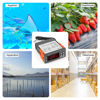 STC-1000 220V ดิจิตอลคอนโทรลเลอร์อุณหภูมิ LED อุณหภูมิเทอร์โมสำหรับ Incubator รีเลย์ 10A ความร้อนและความเย็น, 220V