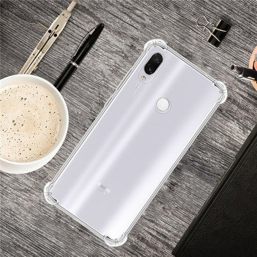 สำหรับ Xiaomi Redmi7 Four-Corner Anti-DROP เคสโทรศัพท์ TPU โปร่งใสบางเฉียบ
