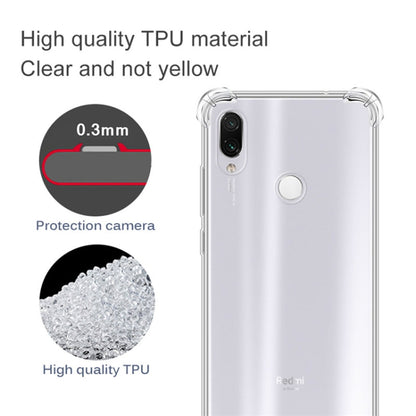 สำหรับ Xiaomi Redmi7 Four-Corner Anti-DROP เคสโทรศัพท์ TPU โปร่งใสบางเฉียบ