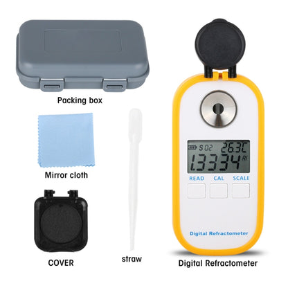 DR301 ดิจิตอลน้ำผึ้ง Refractometer วัดเนื้อหาน้ำตาลช่วง 090 Brix Refractometer Baume น้ำผึ้งน้ำความเข้มข้นเครื่องมือ, DR301