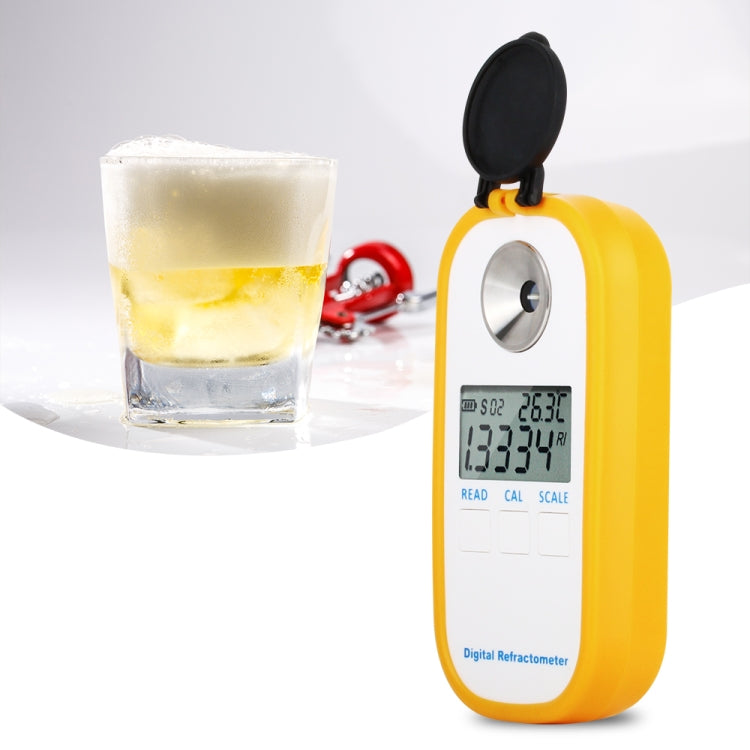 DR402 เบียร์ดิจิตอล Refractometer Wort Hydrometer Brix 0-50% ความเข้มข้นเมตร Refractometer อิเล็กทรอนิกส์ไวน์เครื่องทดสอบแอลกอฮอล์, DR402