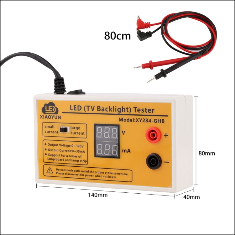 XY284 LED เครื่องทดสอบ 0-320V LED TV Backlight Tester อเนกประสงค์ LED แถบลูกปัดเครื่องมือทดสอบ