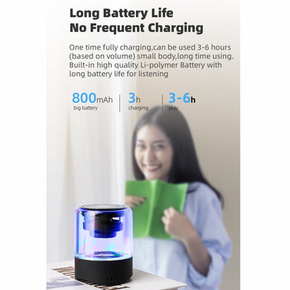 Fineblue MK-22 TWS ลำโพงบลูทูธดูดซับแม่เหล็กพร้อมลำโพงไฟ LED
