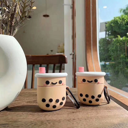 สำหรับ Apple AirPods 1/2 รุ่น Universal Pearl Milk Tea หูฟังบลูทูธเคส