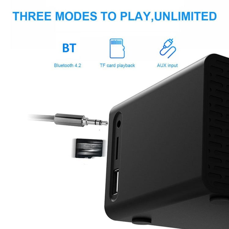 AEC BT508 ลำโพงบลูทูธชาร์จไร้สายนาฬิกาปลุก LED Power Bank ลำโพงสามในหนึ่งเดียว