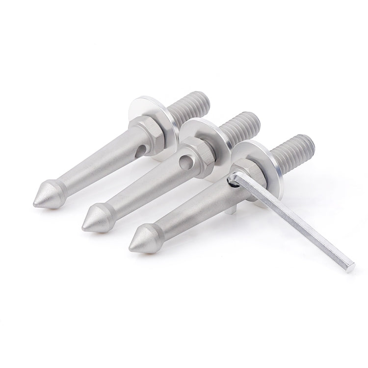 3PCS Professional ขาตั้งกล้องสแตนเลสสตีลเท้า Spikes