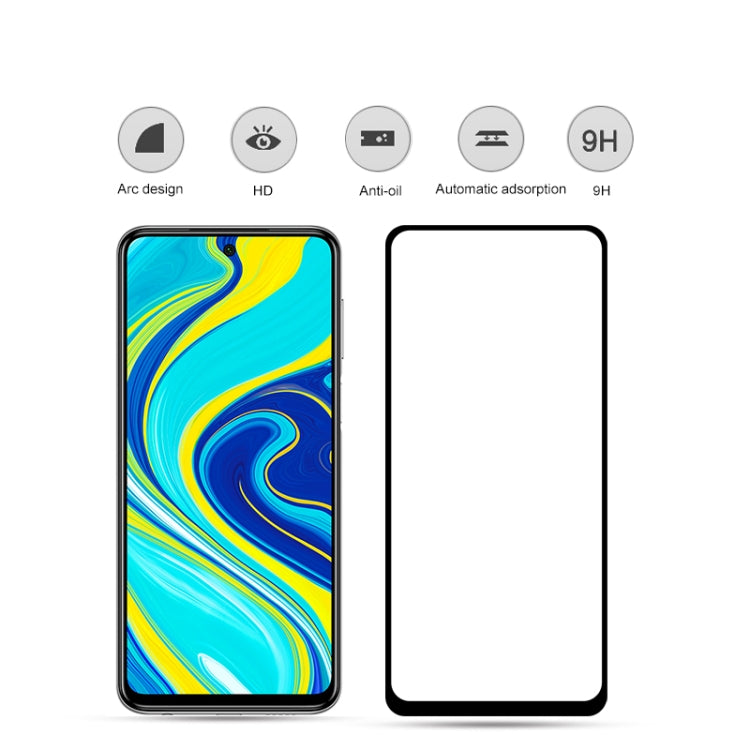 สำหรับ Xiaomi Redmi หมายเหตุ 9 Pro / 9 Pro Max 2pcs mocolo 0.33mm 9H 2.5D เต็มกาวฟิล์มกระจกนิรภัย, For Xiaomi Redmi Note 9 Pro / 9 Pro Max(2pcs)