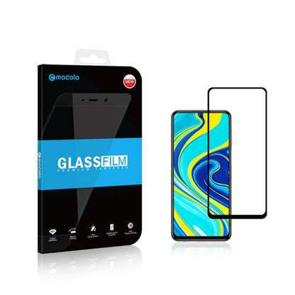 สำหรับ Xiaomi Redmi หมายเหตุ 9 Pro / 9 Pro Max 2pcs mocolo 0.33mm 9H 2.5D เต็มกาวฟิล์มกระจกนิรภัย, For Xiaomi Redmi Note 9 Pro / 9 Pro Max(2pcs)
