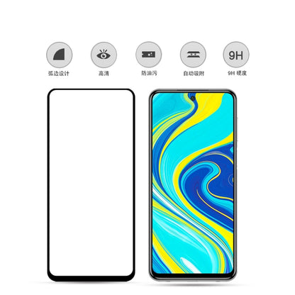 สำหรับ Xiaomi Redmi Note 9s mocolo 0.33mm 9H 2.5D เต็มกาวฟิล์มกระจกนิรภัย, For Xiaomi Redmi Note 9s