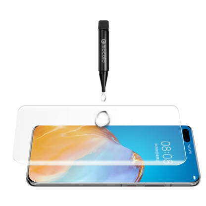 สำหรับ P40 Pro + mocolo 9H 3D ฟิล์มกันรอย UV แบบเต็มหน้าจอ, For Huawei P40 Pro+