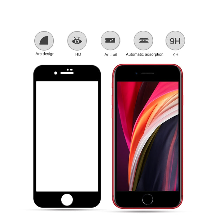 สำหรับ iPhone SE 2020 mocolo 0.33mm 9H 2.5D เต็มกาวฟิล์มกระจกนิรภัย, 1pcs